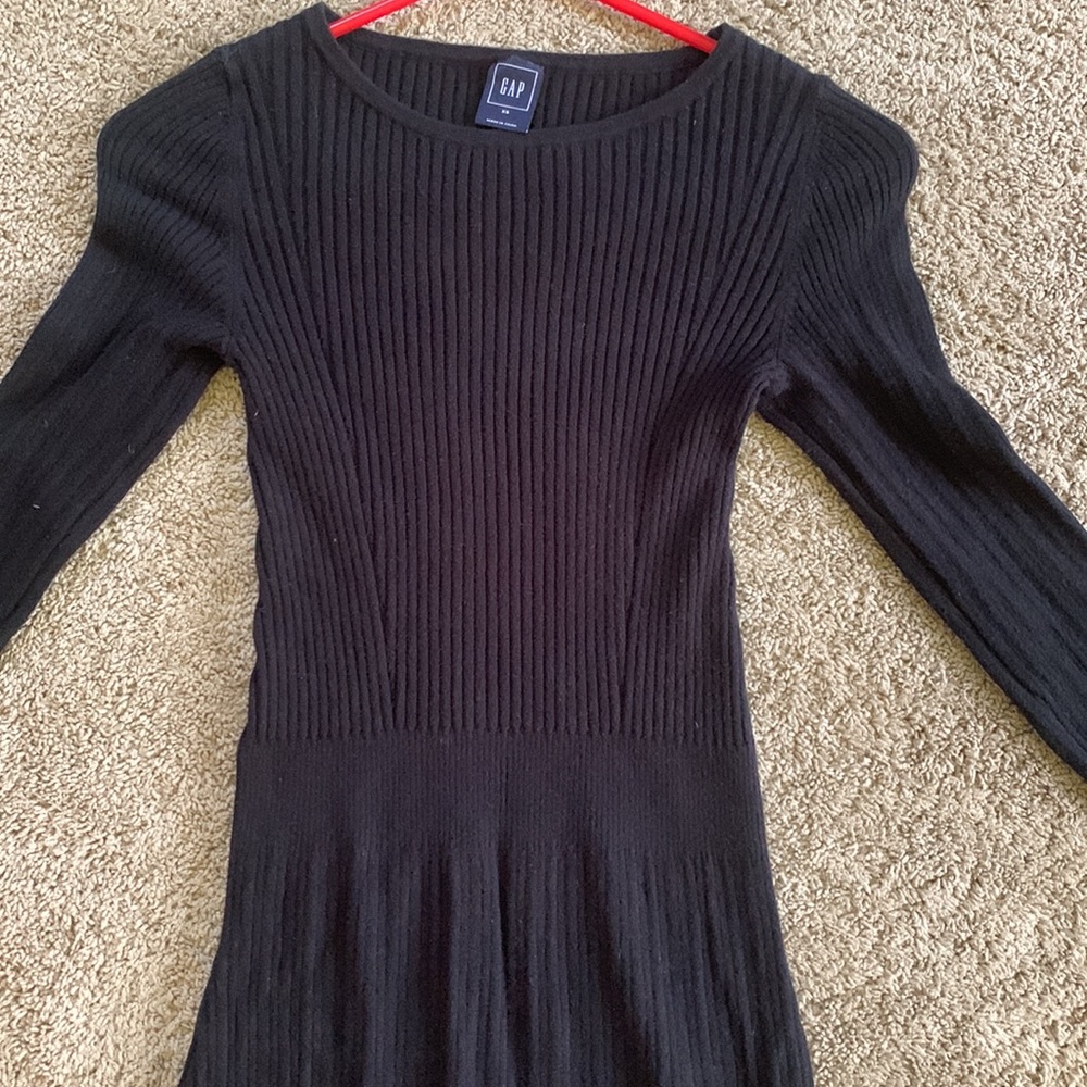 Long sleeved black dress. Gap size xs - Picture 3 of 4